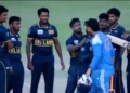 India A vs Sri Lanka A cricket fight